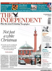 The Independent Newspaper Front Page (UK) for 24 December 2010