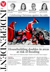 The Independent (UK) Newspaper Front Page for 25 December 2019