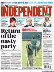 The Independent Newspaper Front Page (UK) for 25 June 2012