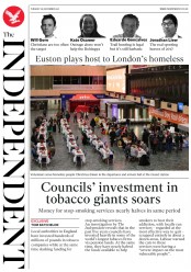 The Independent (UK) Newspaper Front Page for 26 December 2017