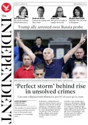 The Independent (UK) Newspaper Front Page for 26 January 2019