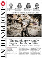 The Independent (UK) Newspaper Front Page for 27 March 2019
