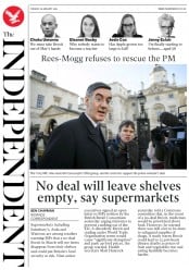 The Independent (UK) Newspaper Front Page for 29 January 2019
