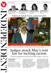 The Independent (UK) Newspaper Front Page for 2 March 2019