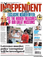 The Independent Newspaper Front Page (UK) for 2 June 2012