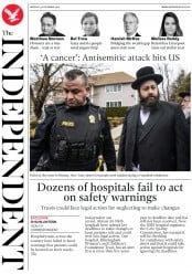 The Independent (UK) Newspaper Front Page for 30 December 2019