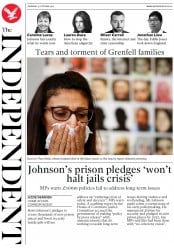 The Independent (UK) Newspaper Front Page for 31 October 2019
