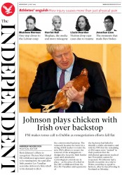 The Independent (UK) Newspaper Front Page for 31 July 2019