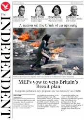 The Independent (UK) Newspaper Front Page for 4 October 2019