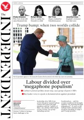 The Independent (UK) Newspaper Front Page for 4 June 2019