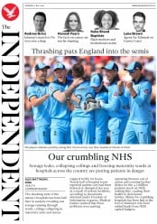 The Independent (UK) Newspaper Front Page for 4 July 2019