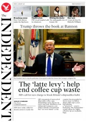 The Independent (UK) Newspaper Front Page for 5 January 2018
