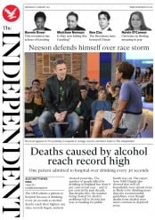 The Independent (UK) Newspaper Front Page for 6 February 2019