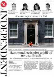 The Independent (UK) Newspaper Front Page for 6 July 2019