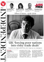 The Independent (UK) Newspaper Front Page for 9 February 2019