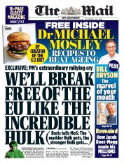 The Mail on Sunday (UK) Newspaper Front Page for 15 September 2019