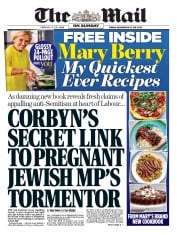 The Mail on Sunday (UK) Newspaper Front Page for 17 February 2019