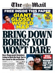 The Mail on Sunday (UK) Newspaper Front Page for 1 September 2019