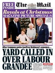 The Mail on Sunday (UK) Newspaper Front Page for 22 December 2019