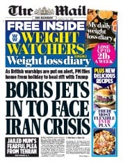 The Mail on Sunday (UK) Newspaper Front Page for 5 January 2020