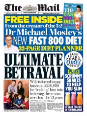 The Mail on Sunday (UK) Newspaper Front Page for 6 January 2019