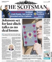 The Scotsman (UK) Newspaper Front Page for 10 October 2019
