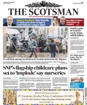 The Scotsman (UK) Newspaper Front Page for 11 October 2018