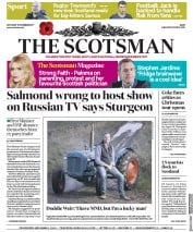 The Scotsman (UK) Newspaper Front Page for 11 November 2017