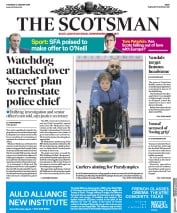 The Scotsman (UK) Newspaper Front Page for 11 January 2018