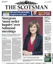 The Scotsman (UK) Newspaper Front Page for 11 January 2019