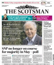 The Scotsman front page for 11 March 2021