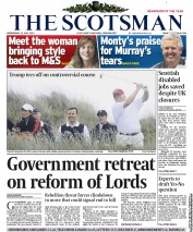 The Scotsman Newspaper Front Page (UK) for 11 July 2012
