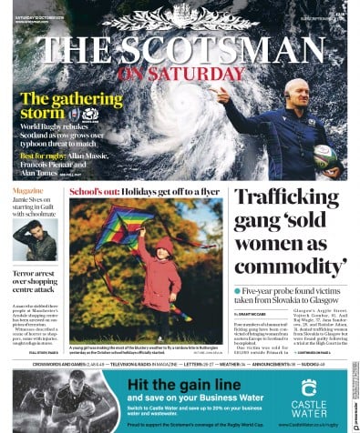 The Scotsman Newspaper Front Page (UK) for 12 October 2019