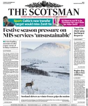 The Scotsman (UK) Newspaper Front Page for 12 December 2017