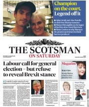 The Scotsman (UK) Newspaper Front Page for 12 January 2019