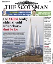 The Scotsman Newspaper Front Page (UK) for 12 February 2020