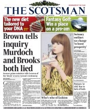 The Scotsman Newspaper Front Page (UK) for 12 June 2012