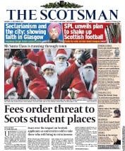 The Scotsman (UK) Newspaper Front Page for 13 December 2010