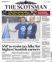 The Scotsman (UK) Newspaper Front Page for 13 December 2017