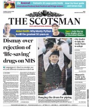 The Scotsman (UK) Newspaper Front Page for 13 August 2019
