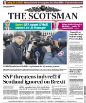 The Scotsman (UK) Newspaper Front Page for 14 November 2017