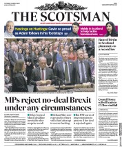 The Scotsman (UK) Newspaper Front Page for 14 March 2019