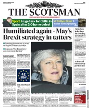 The Scotsman (UK) Newspaper Front Page for 15 February 2019