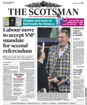 The Scotsman (UK) Newspaper Front Page for 16 December 2019