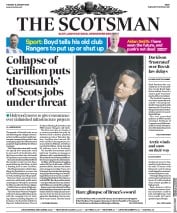 The Scotsman (UK) Newspaper Front Page for 16 January 2018