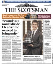 The Scotsman (UK) Newspaper Front Page for 17 December 2018