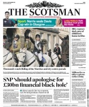 The Scotsman (UK) Newspaper Front Page for 17 September 2018