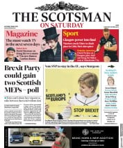 The Scotsman (UK) Newspaper Front Page for 18 May 2019