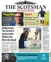 The Scotsman (UK) Newspaper Front Page for 19 October 2019