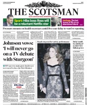 The Scotsman (UK) Newspaper Front Page for 19 November 2019